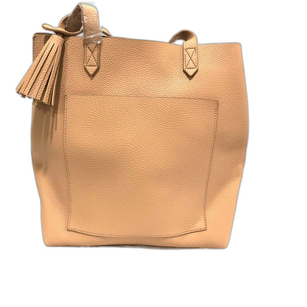 Tan Tote Bag- with Tassel